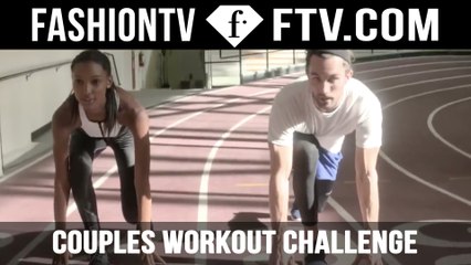 The Ultimate Couples Workout Challenge - Jasmine Tookes | FTV.com