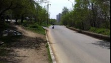 Стант на скутере Мопед скутер