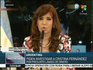 Argentina: imputan a Cristina Fernández por presunto lavado de dinero