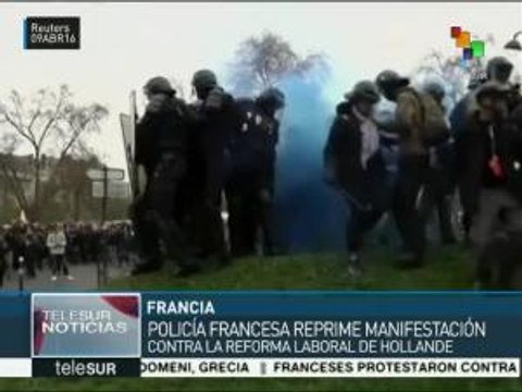 Jóvenes franceses se movilizan contra la reforma laboral de Hollande