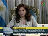 Argentina: fiscal Marijuan pide investigar a Cristina Fernández