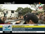 Perú: Keiko Fujimori causa revuelo en la calle tras sufragar