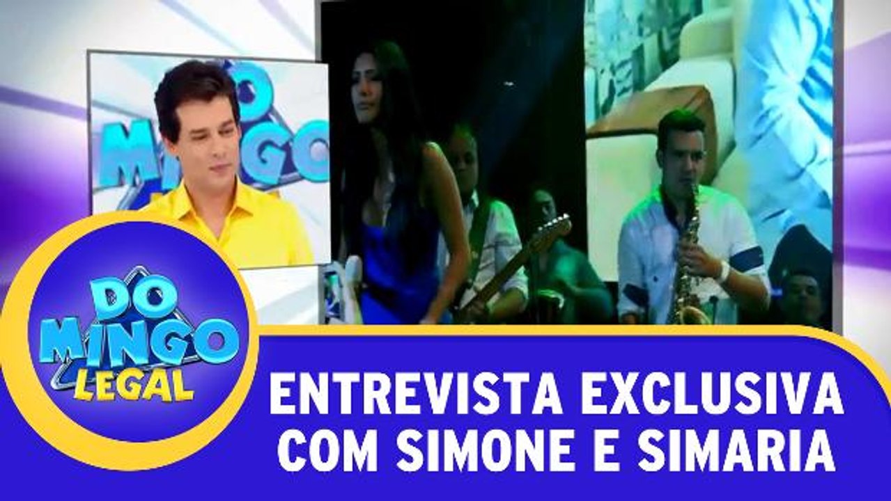Exclusivo sobre Simone e Simaria no Domingo Legal!
