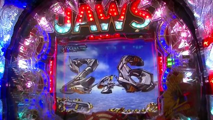 パチンコ新台JAWS(ジョーズ)@平和　実機試打実践　演出動画