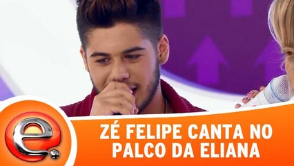 Zé Felipe canta no programa da Eliana!