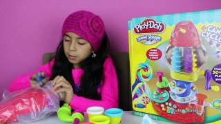 Tuesday Play Doh Candy Cyclone Part 2 Make Lollipops Cookies, Candy, Gumballs