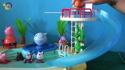 Peppa Pig Pasa un día en la piscina con sus amigos ❤️ Juegos Para Niños y Niñas