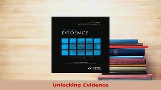 Read  Unlocking Evidence Ebook Online