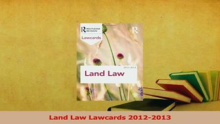 Read  Land Law Lawcards 20122013 Ebook Free