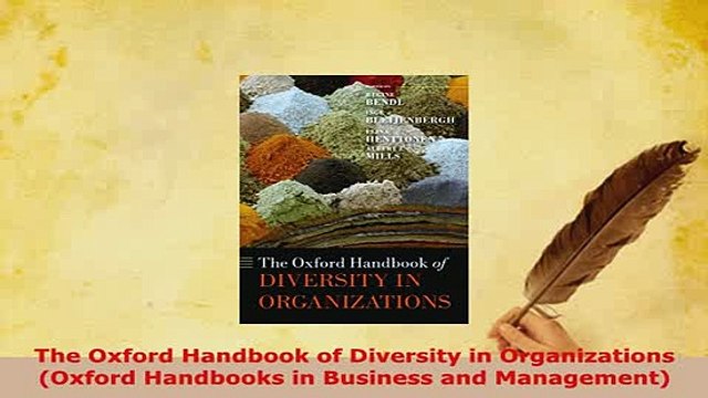 Download The Oxford Handbook of Diversity in Organizations Oxford Handbooks in Business and Free Books