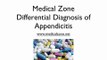 Medical Zone -  Differential Diagnosis of Appendicitis