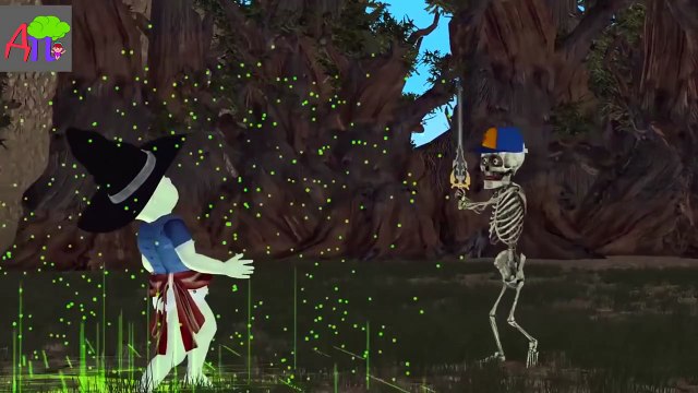 Семья пальчиков 3D | Ведьмы против скелетов |Хеллоуин | Страшилки