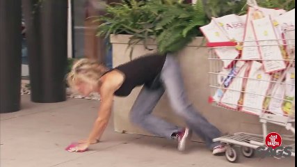 Shopping Cart Shove Prank