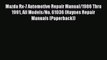 Read Mazda Rx-7 Automotive Repair Manual/1986 Thru 1991 All Models/No. 61036 (Haynes Repair