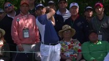 Incroyable trou en 1 de Louis Oosthuizen en s'appuyant sur la balle de J.B. Holmes - Golf Augusta