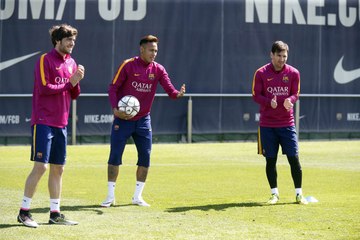 FC Barcelona training session: Back to work