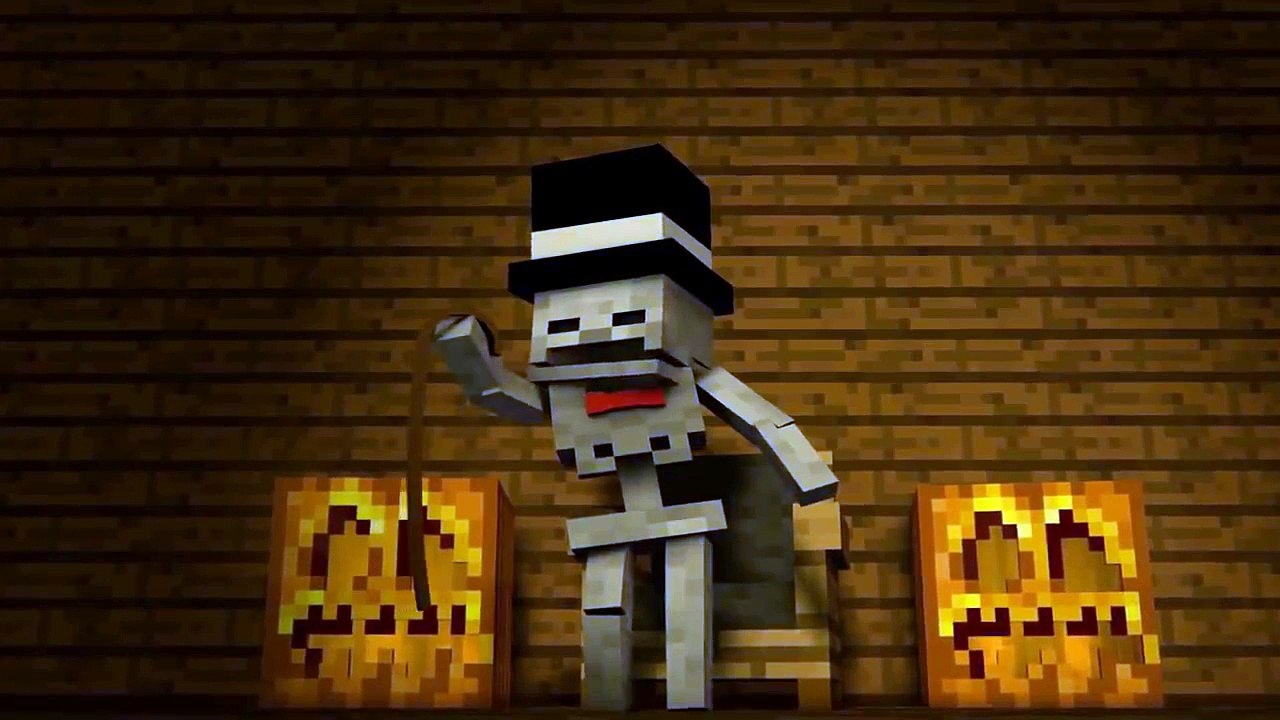 Minecraft - Spooky Scary Skeletons - Minecraft Animation - Music Video Parody
