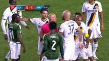 Nigel De Jong TREMENDOUS FOUL on Darlington Nagbe - Los Angeles Galaxy vs. Timbers