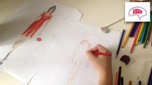 Moda Tasarım Stilistlik - Kırmızı Elbise