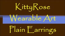 KittyRose Wearable Plain Art Earrings