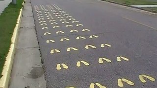 World Famous YELLOW FOOTPRINTS  PARRIS ISLAND