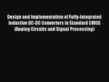 Read Design and Implementation of Fully-Integrated Inductive DC-DC Converters in Standard CMOS