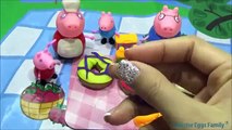 Play Doh DONUT Peppa Pig Español Frozen Donald Duck Dinausor Surprise Eggs Toys