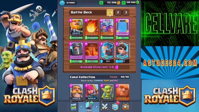 Clash Royale FR ~ PROGRESSER sans ACHETER DE GEMMES Astuces Triche Secrets