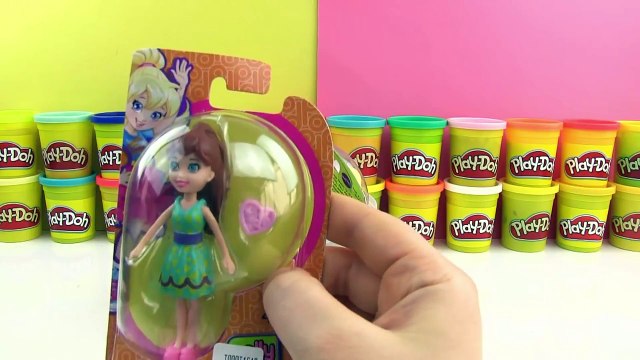 Polly Pocket Oyun Hamuru DEV Sürpriz Yumurta Açma Lila Shani Polly Oyuncak Bebek Setleri