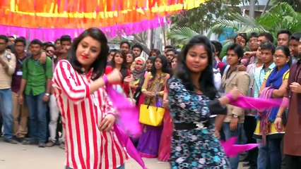 Sunsilk Jholmole Falgun (2016) Flashmob Music Video At AIUB 720p HD (HitSongSBD.Com)