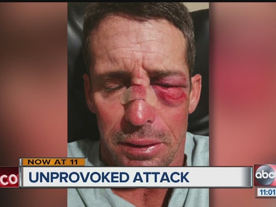 Man punched while riding bike