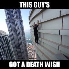 People Are Crazy! this guy's got a death wish !