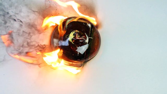 Pouring a Hot FireBall of Molten Glass on an iPhone 6S!