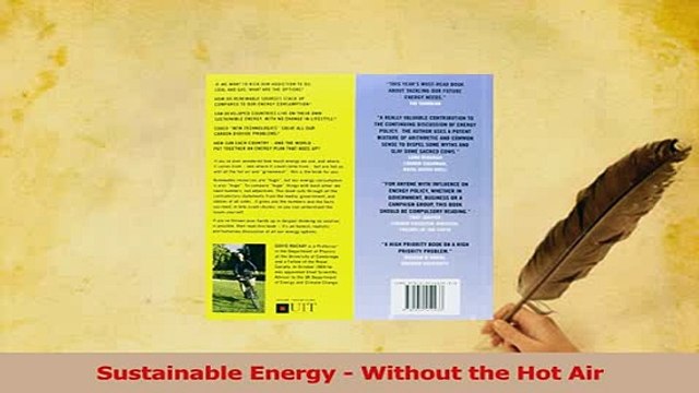 Read Sustainable Energy Without the Hot Air Ebook Free