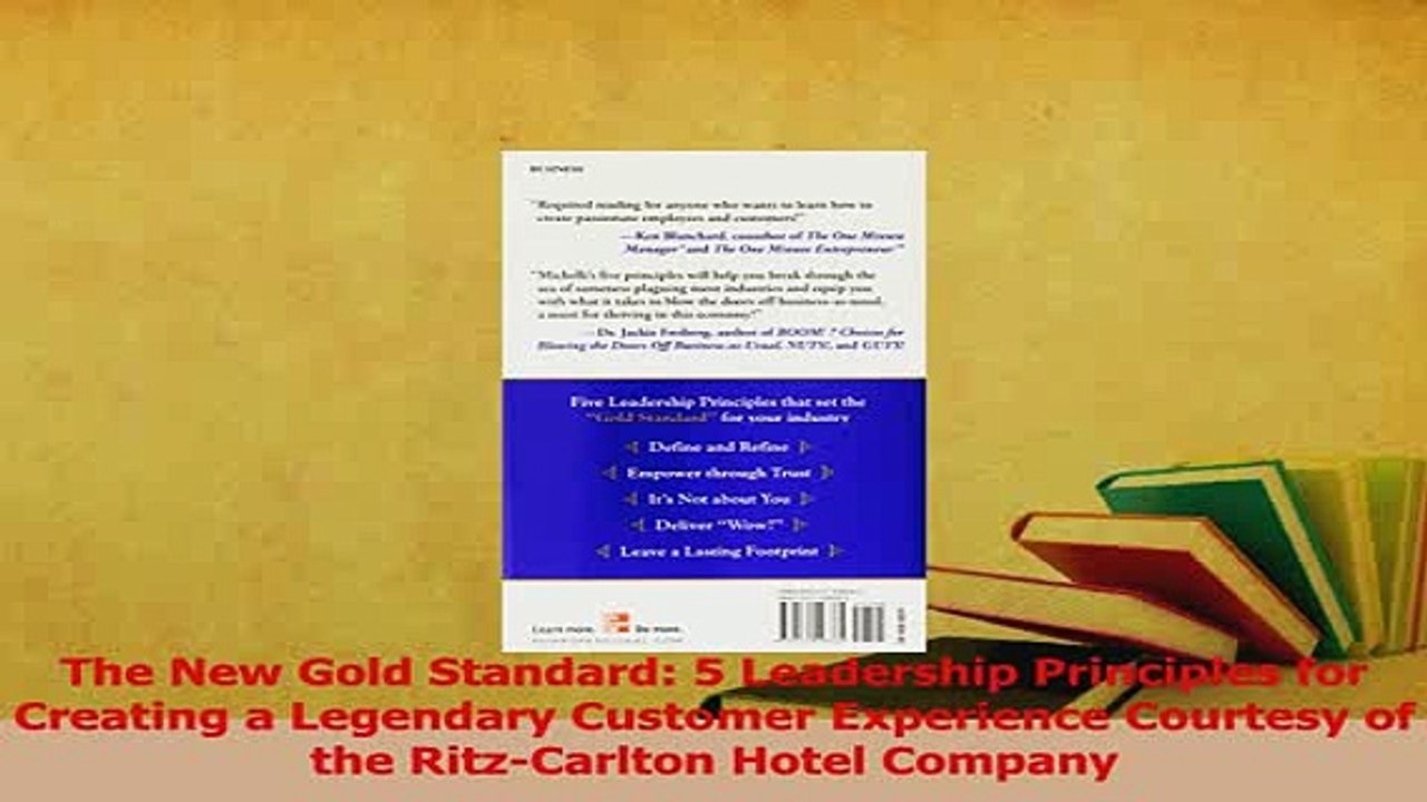 Read  The New Gold Standard 5 Leadership Principles for Creating a Legendary Customer Ebook Free