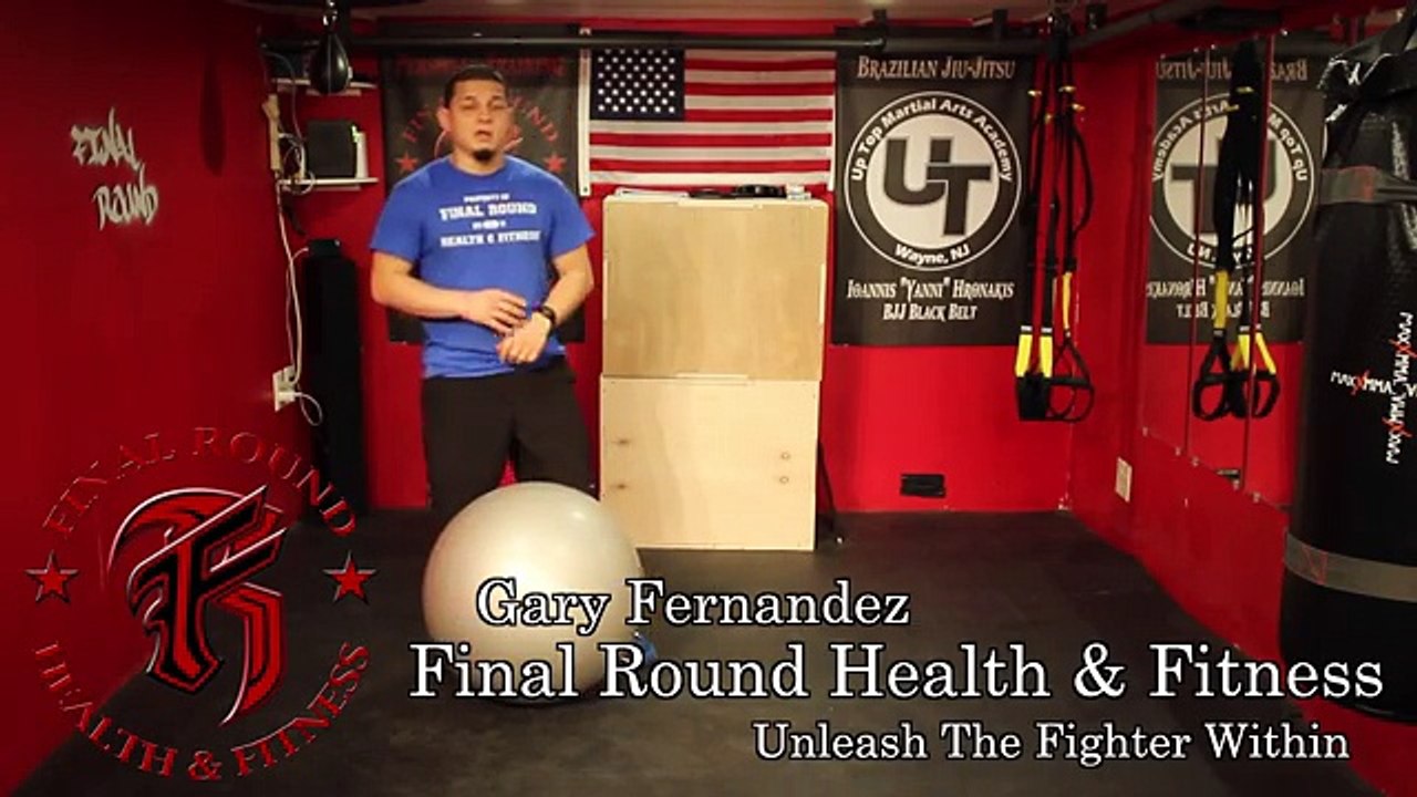 Standing Rollout On A Stability Ball