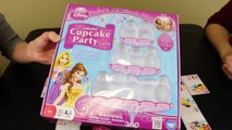 Disney Princess Enchanted Cupcake Party Game Cinderella Little Mermaid Ariel DisneyCarToys
