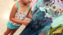 GIRL SURPRISED with NEW FROZEN FEVER COSPLAY dress up DRESSES!