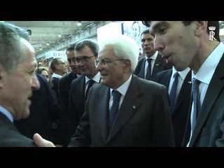 Verona - Mattarella visita i padiglioni alla 50^ edizione di Vinitaly (10.04.16)