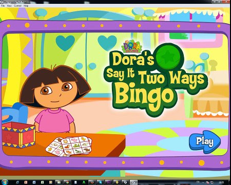 Dora the explorer 7 || Doras say it two ways Bingo