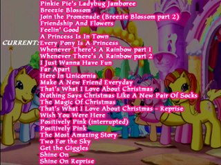 All songs from My Little Pony Generation 3 & 3.5