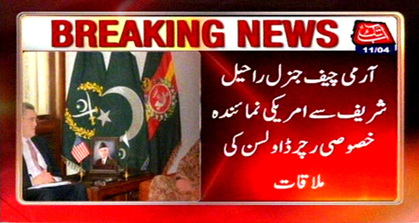 US special representative Richard Olson meets COAS Gen Raheel Sharif