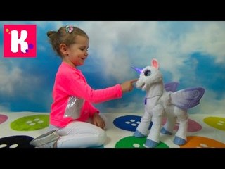 Сказочная СтарЛили лошадка интерактивная пони единорог от Хазбро Fur Real Friends Star Lily Husbro