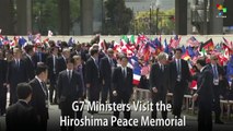 G7 Ministers Vist the Hiroshima Peace Memorial