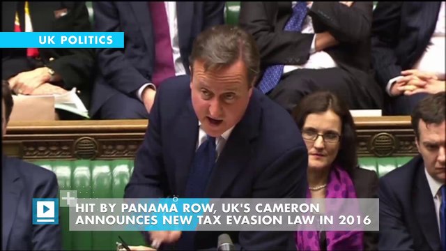 Hit by Panama row, UK's Cameron announces new tax evasion law in 2016