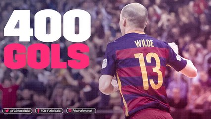 FCB Futsal: Wilde, 400 gols