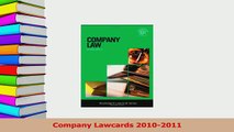 Download  Company Lawcards 20102011 PDF Free