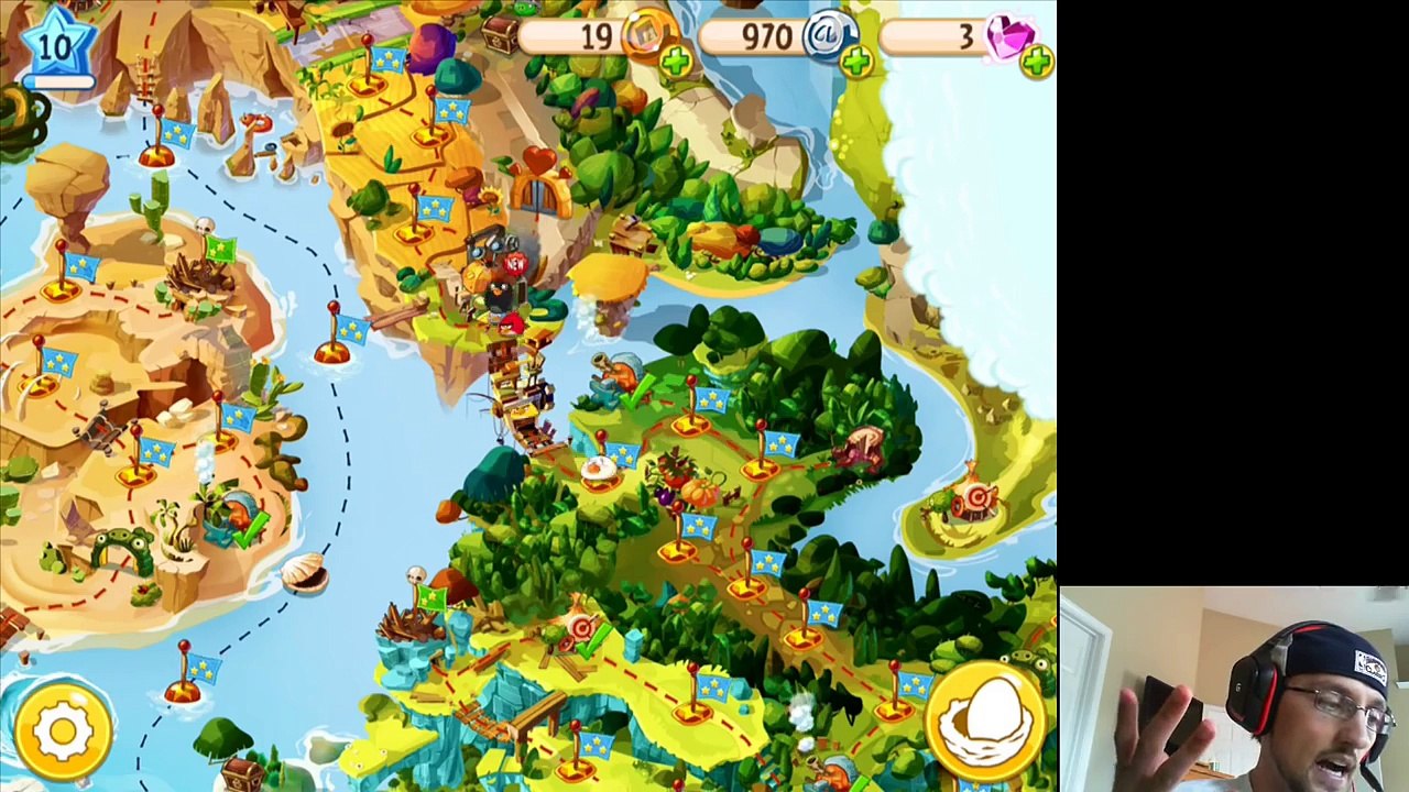 Lets Play Angry Birds EPIC Part 14: I HAVE NO FRIENDS! Pirate Coast Porktuga! (Face Cam Commentary)