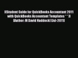 Read [(Student Guide for QuickBooks Accountant 2011 with QuickBooks Accountant Templates *