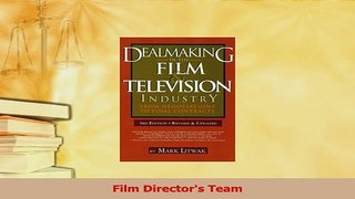 Read  Film Directors Team Ebook Free